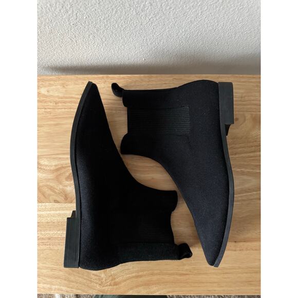 ✨SOLD✨Vivaia Women’s Rachel Black Square Toe Slip On Wool Ankle Boots US 9 - Picture 15 of 16